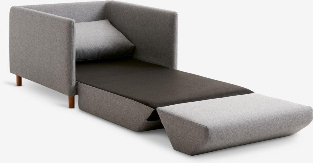 Fauteuil-lit NORODDEN gris clair