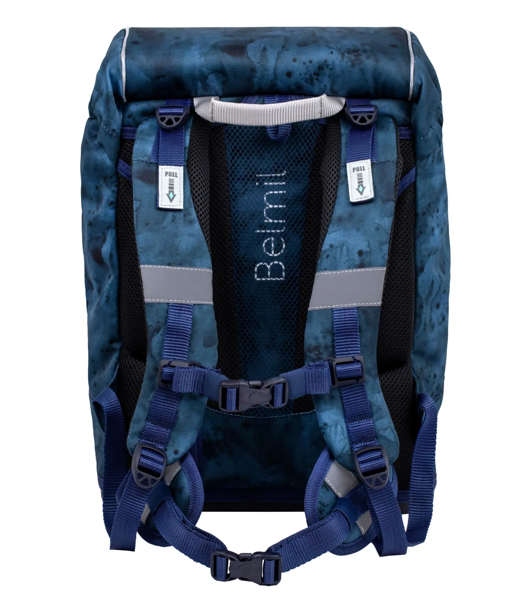 Belmil Motion Schulranzen Set 5-teilig mit 6 Patches - Blue Splash