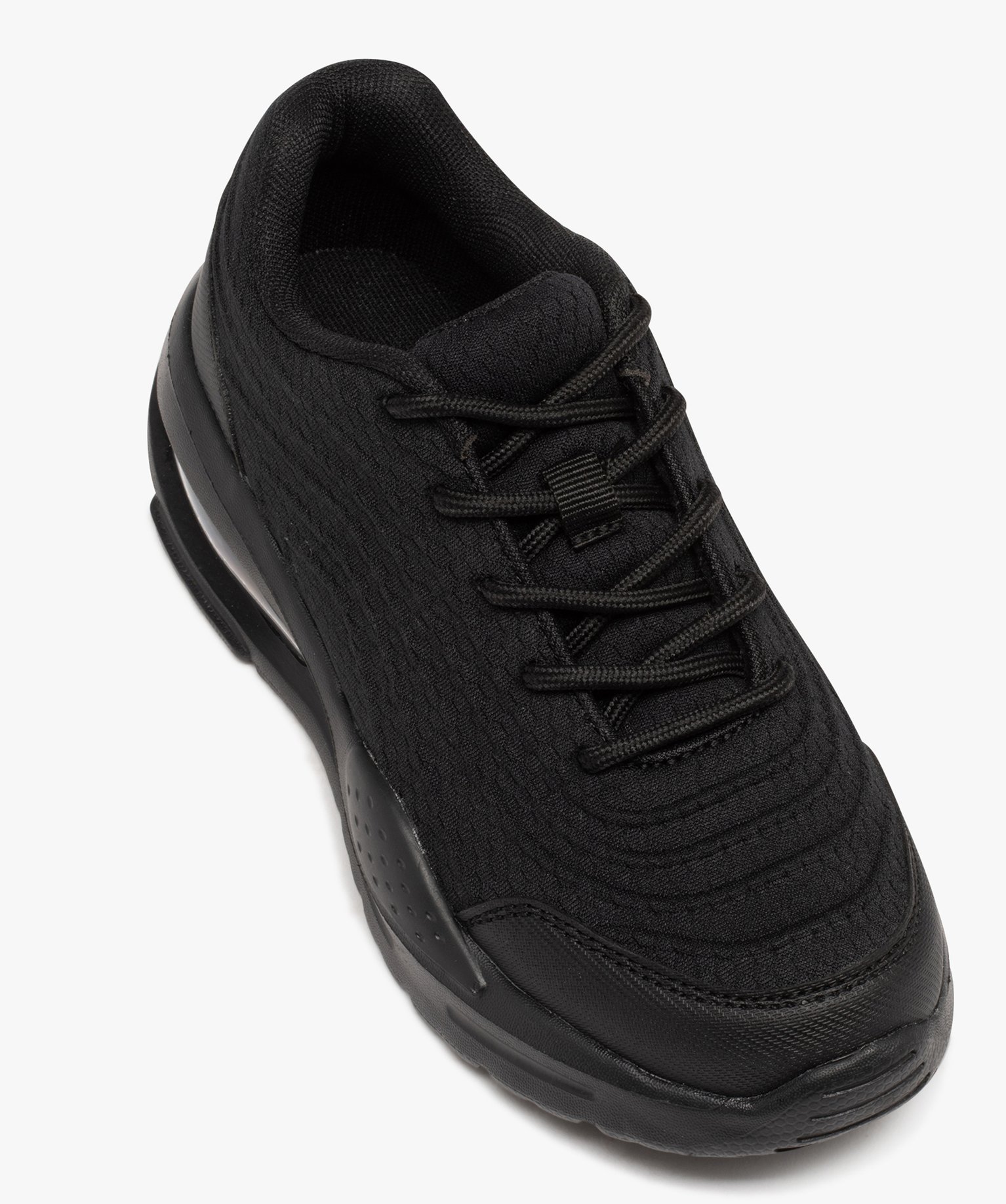 Basket en toile ultra légère à lacets Garçon noir | GEMO