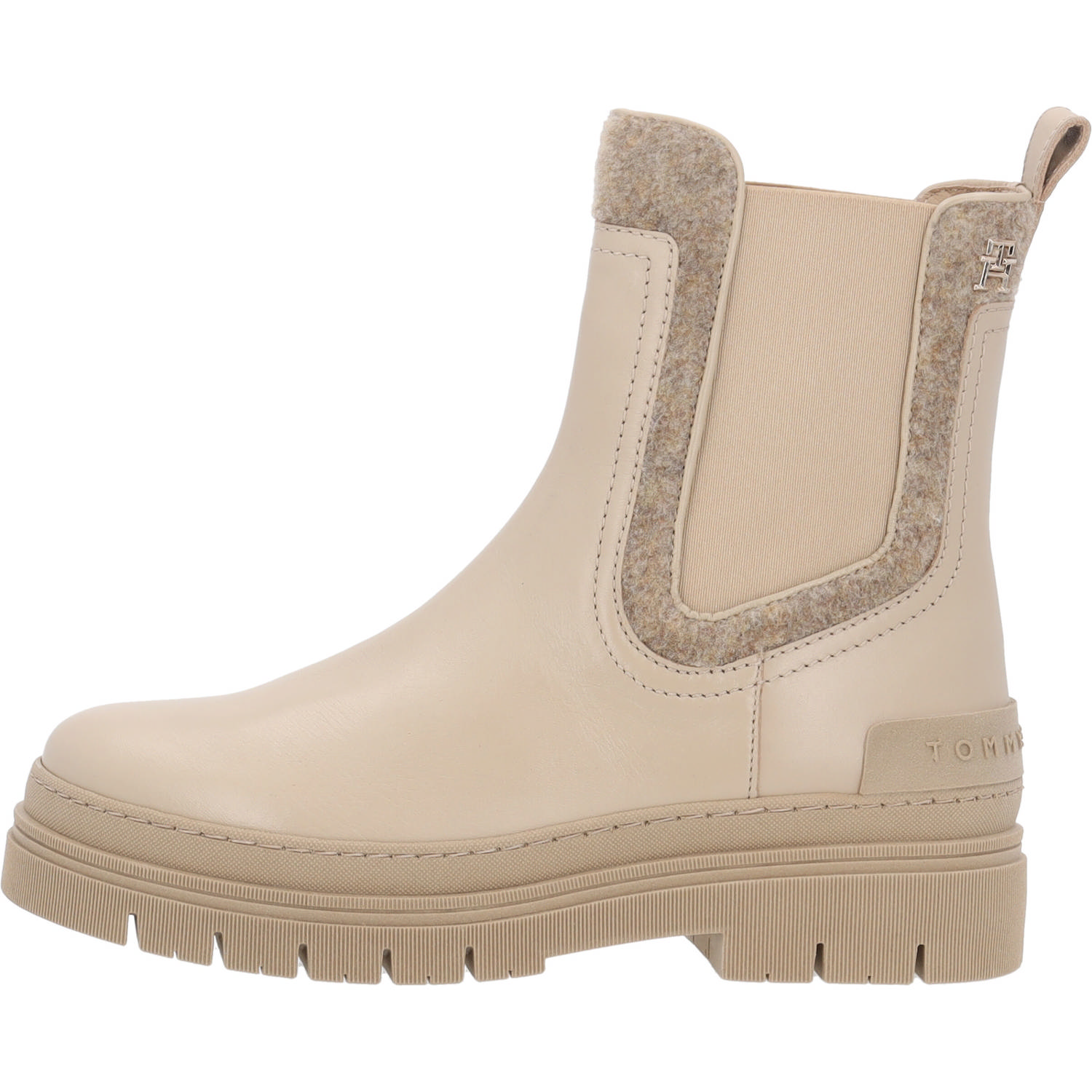Tommy Hilfiger FW0FW07655, Stiefeletten, Damen, Weiß/Merinop