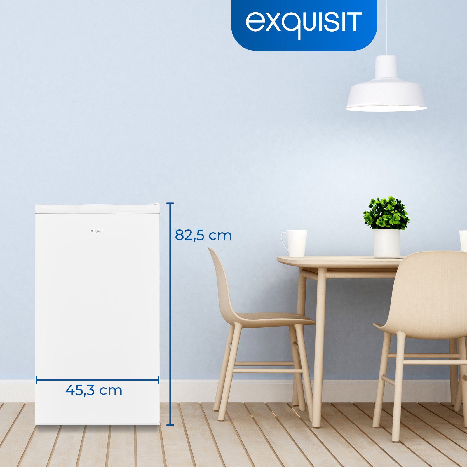 exquisit Gefrierschrank GS5111-330E weiss, 82.5 cm hoch, 45.3 cm breit