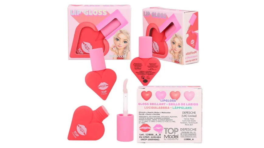 TOPModel Lipgloss Sweet Heart BEAUTY and ME sortiert