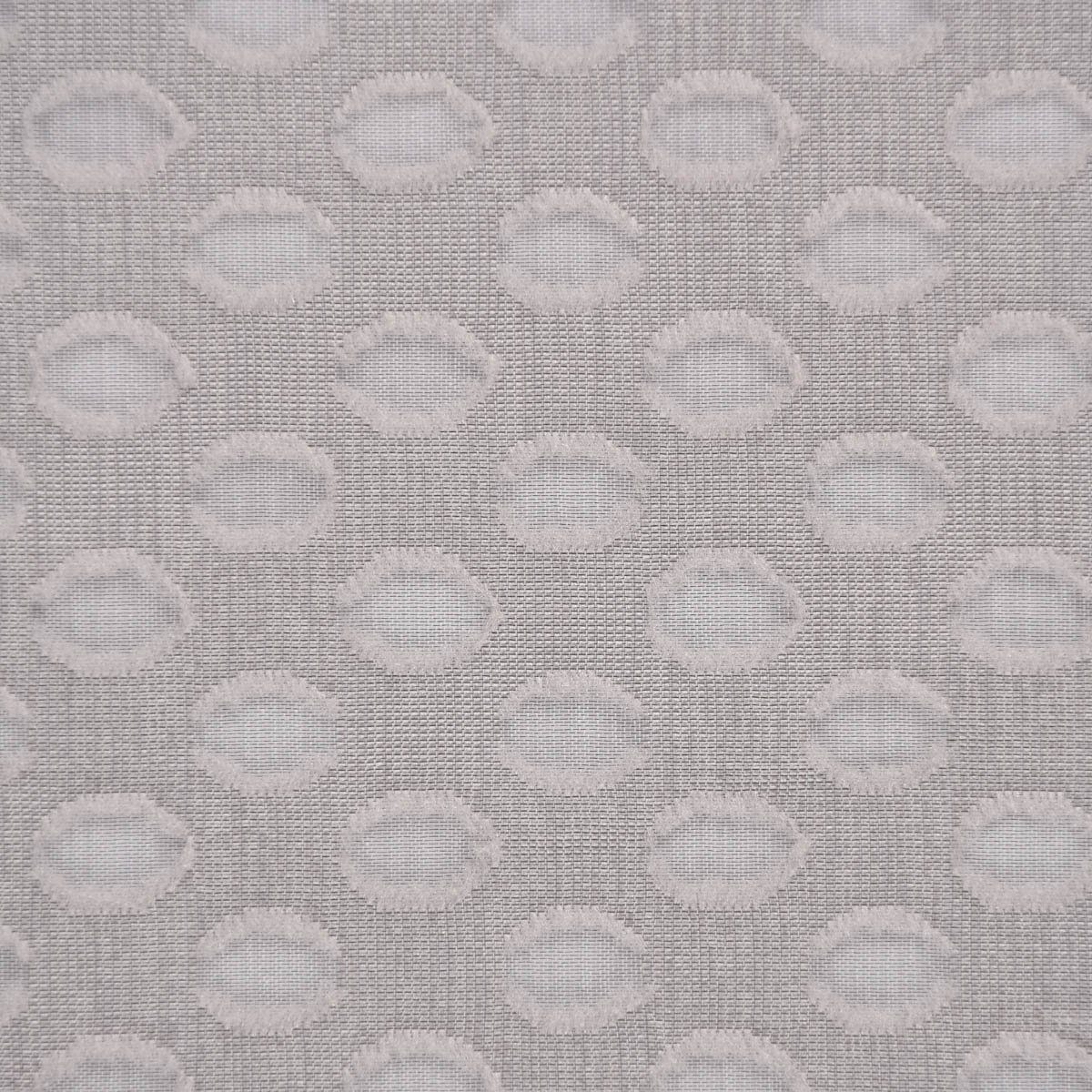 Meterware Rasch Textil Stores Punti Scherli Punkte hellgrau 300cm, stark perforiert, Kunstfaser, überbreit