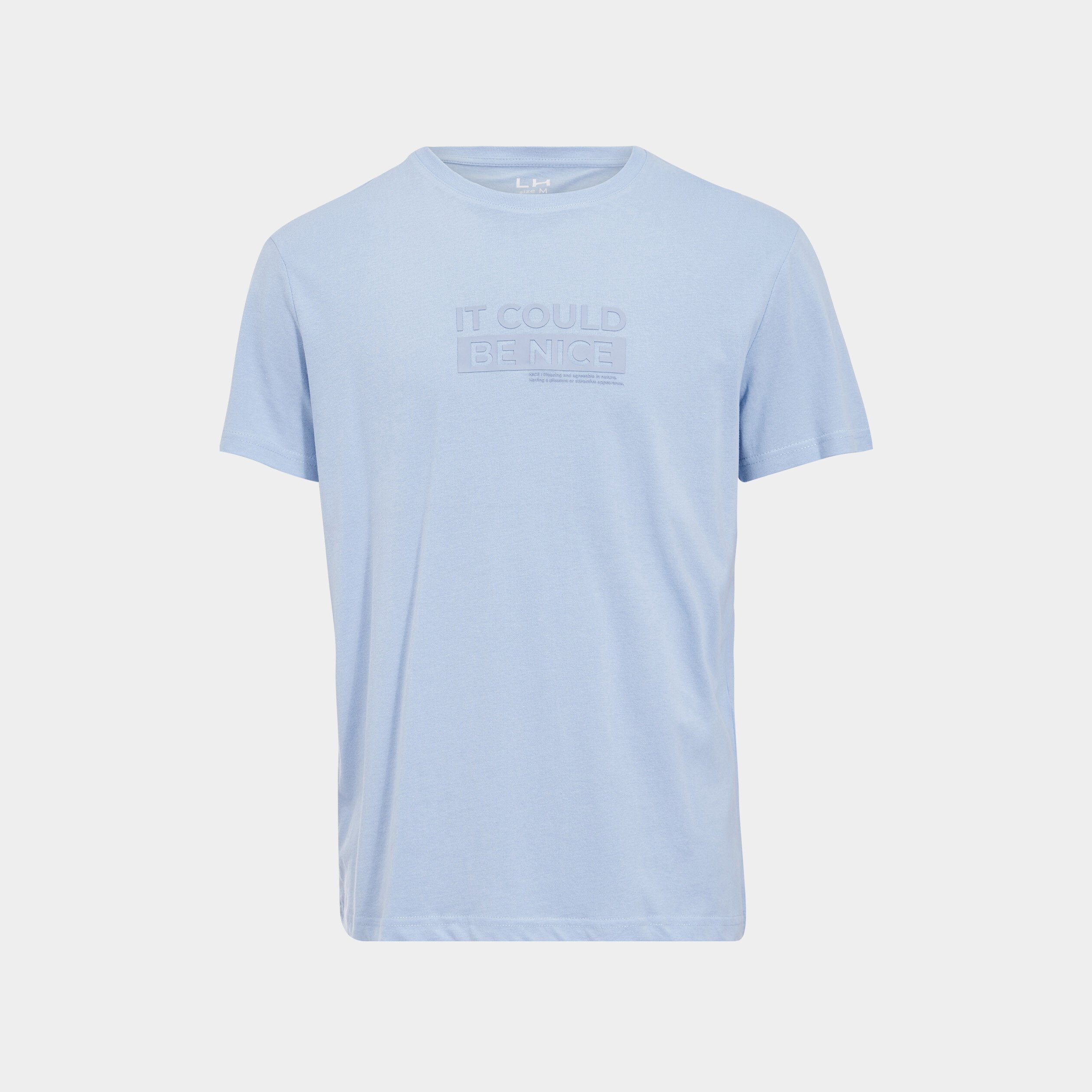T-shirt manches courtes bleu ciel homme | La Halle