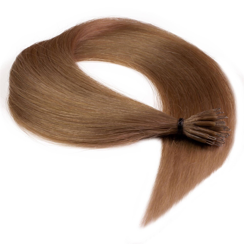 hair2heart Extensions à froid Nanoring Premium cheveux naturels #14 blond foncé 0.5g extensions