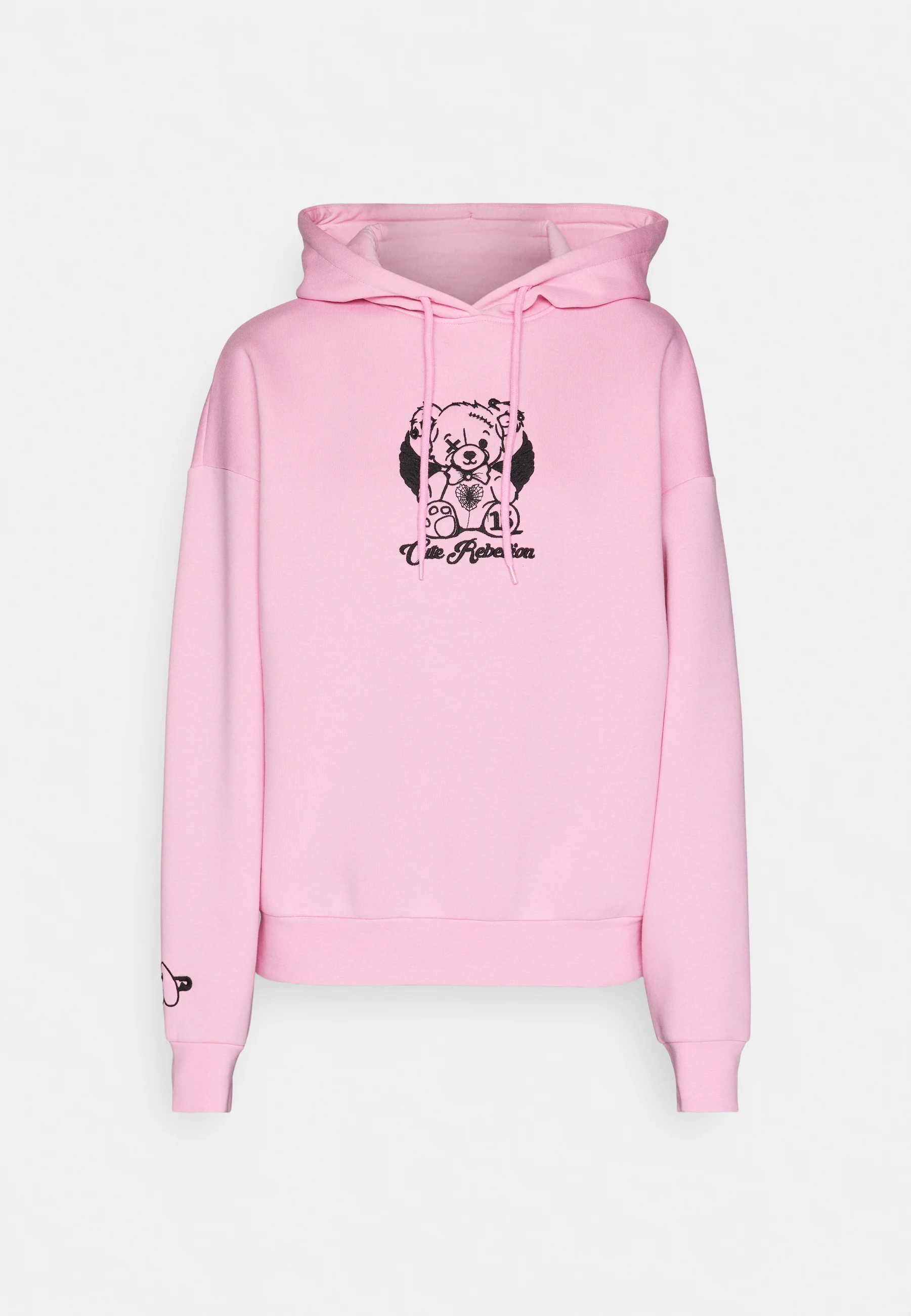 Sudadera con capucha extragrande de osito de peluche grunge Even&Odd Cora - Sudadera