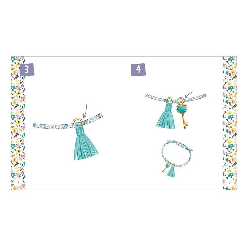 Coffret Mes bracelets d'amitié en liberty Edition 2022 - Auzou