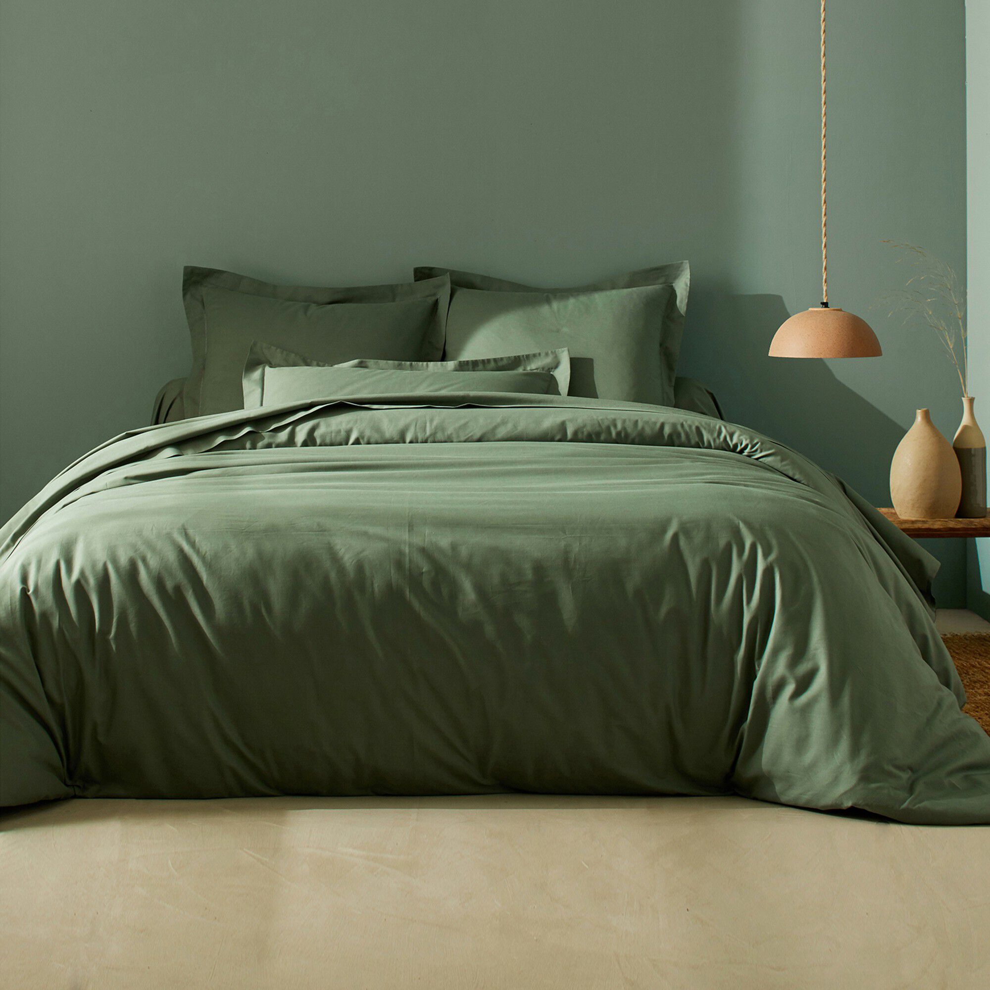 Linge de lit uni coton