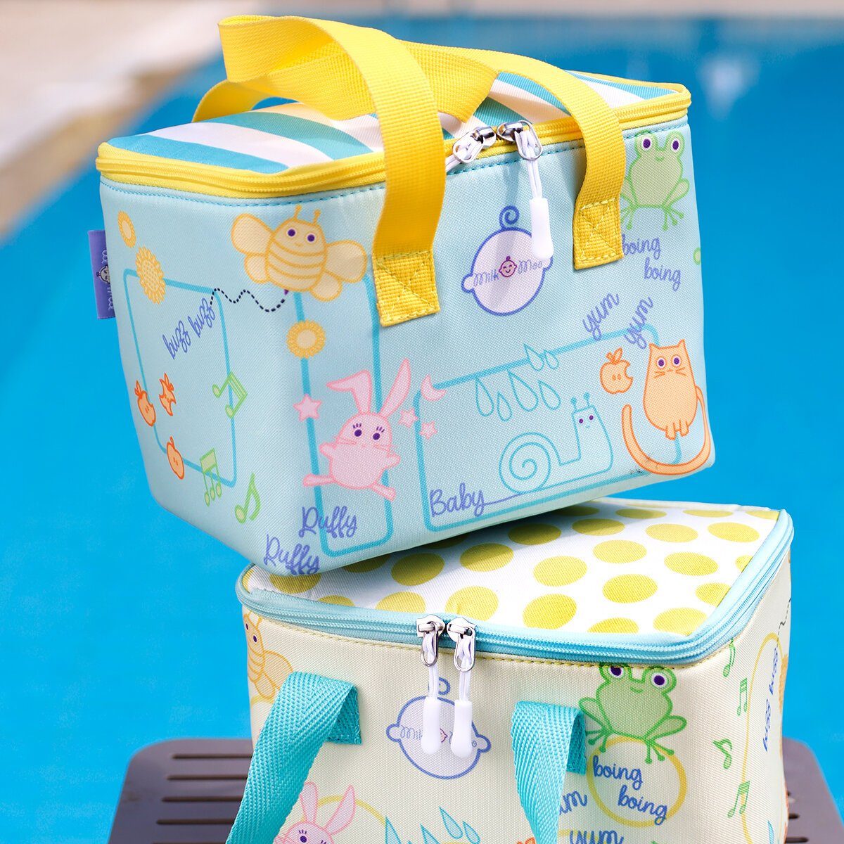MILK&MOO Kühltasche Milk&Moo Lunchbox, Lunchtasche, Brotdose, Kühltasche, Türkis