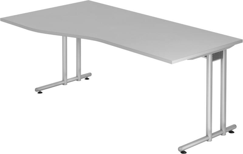 Hammerbacher Schreibtisch Matrix Lichtgrau 1.800 x 1.000 x 720 mm