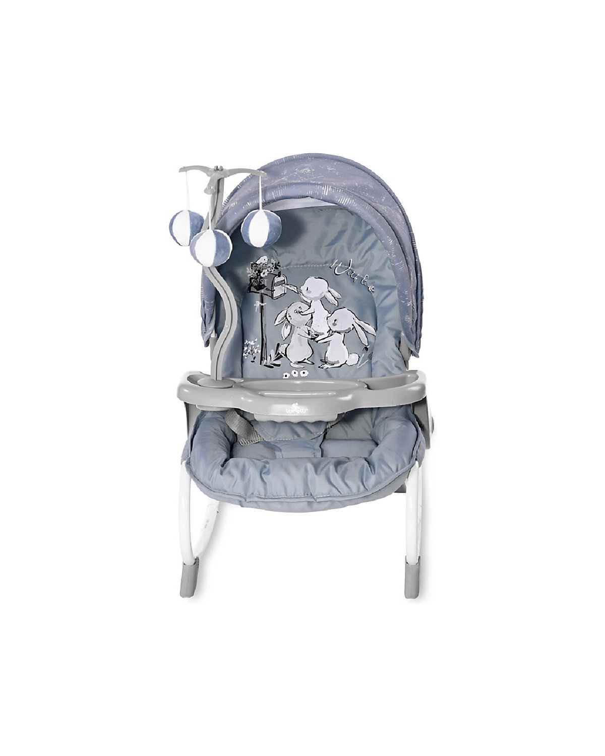 Babywippe DREAM TIME Mobile, Tisch, Sonnendach, verstellbar Babywippen