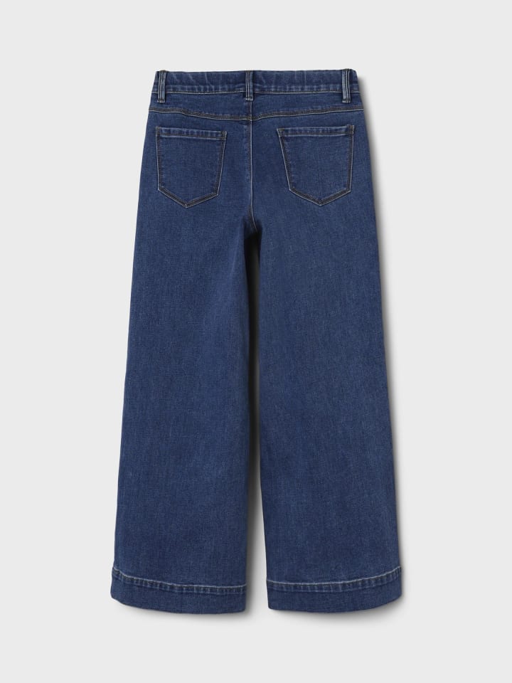 name it Wide Leg Jeanshose in medium blue denim günstig kaufen