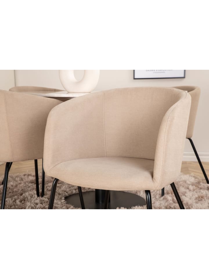 ebuy24 Essgruppe Estelle 79 (5-teilig) Beige 106 x 106 cm günstig kaufen onesize