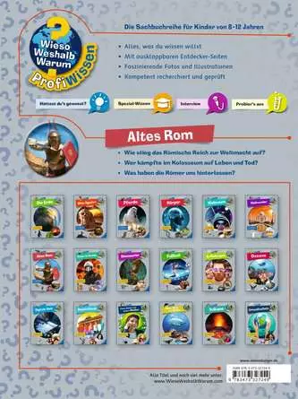 Ravensburger Wieso? Weshalb? Warum? ProfiWissen, Band 9: Altes Rom