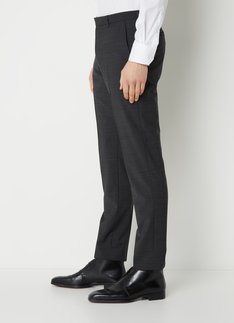 Pantaloni Strelson Flex Cross Mercer Slim Fit din amestec de lână