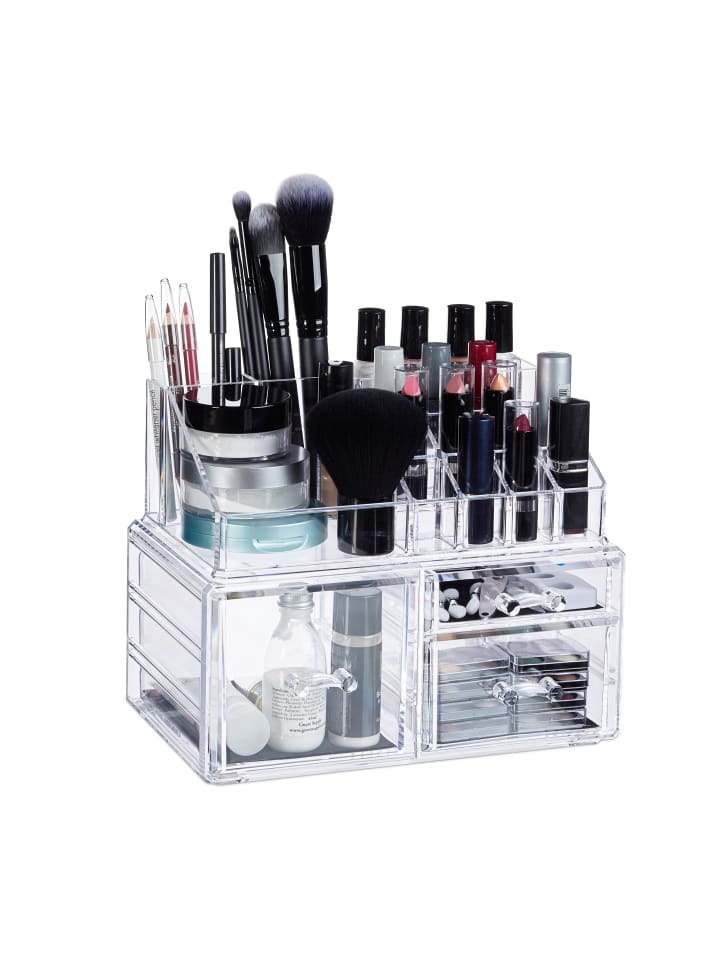relaxdays Make Up Organizer in Transparent günstig kaufen onesize