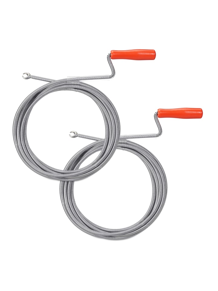 relaxdays 2 x Rohrreinigungsspirale in Silber - (L)5 m günstig kaufen onesize