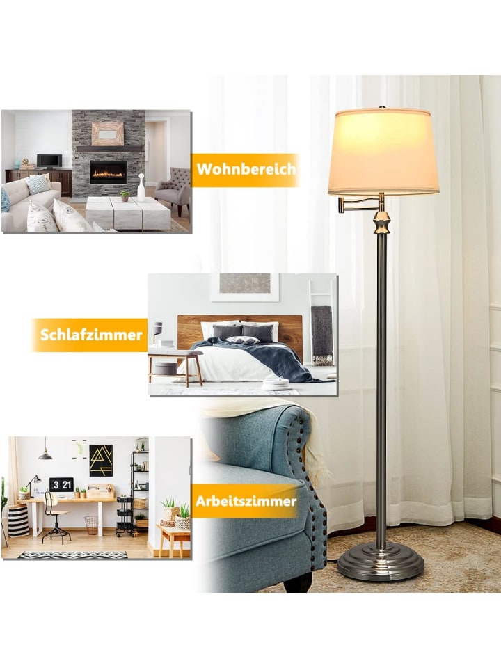 COSTWAY Stehlampe in Beige günstig kaufen onesize