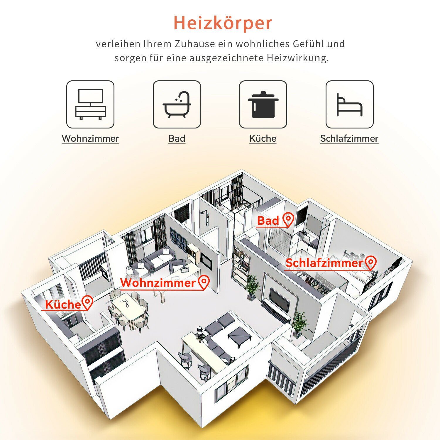 ELEGANT Badheizkörper Röhrenheizkörper Warmwasser,Horizontal,Doppellagig,mit Multiblock,bad, 600 x 770/ 600x1006/ 600 x 1183 mm,Design Heizkörper, Weiß/Anthrazit