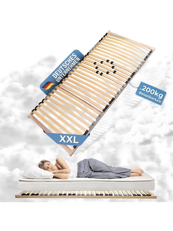 Coemo XXL Lattenrost für Übergewichtige starr in Natur günstig kaufen