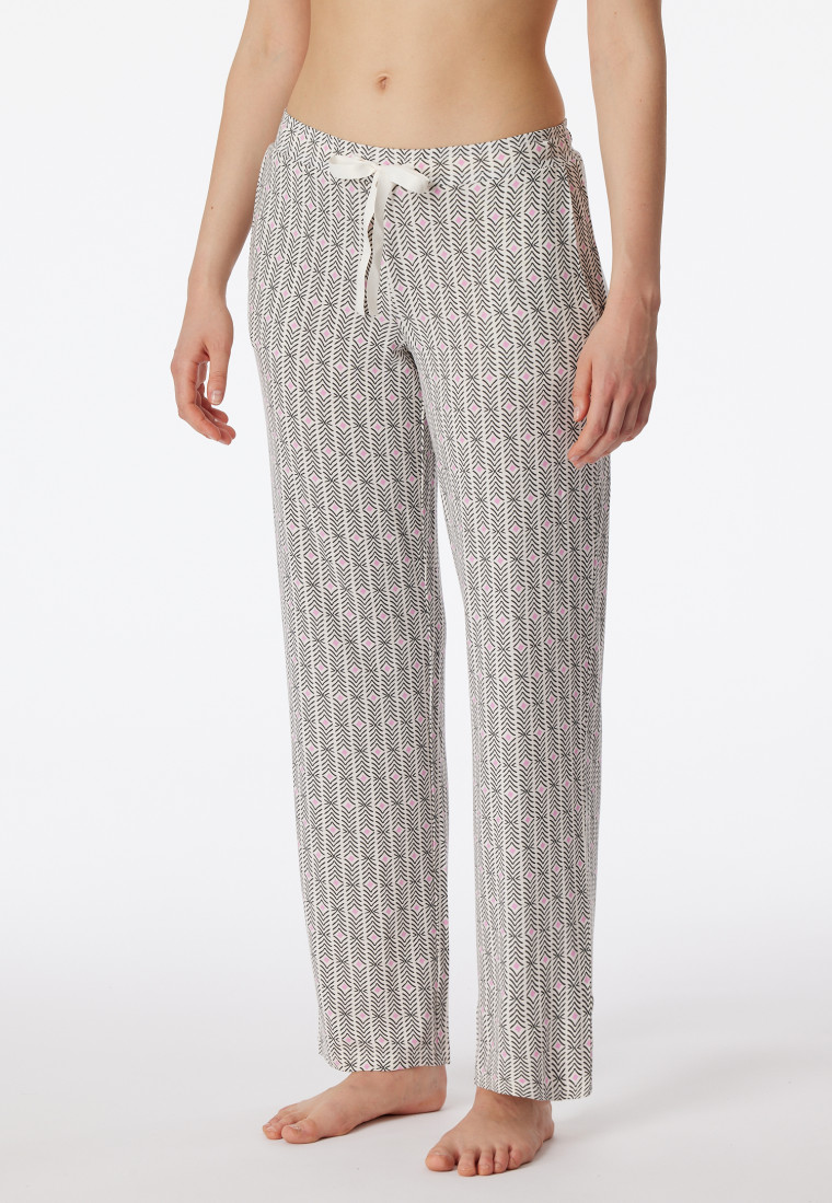 Loungehose lang Modal Grafikprint multicolor - Mix+Relax