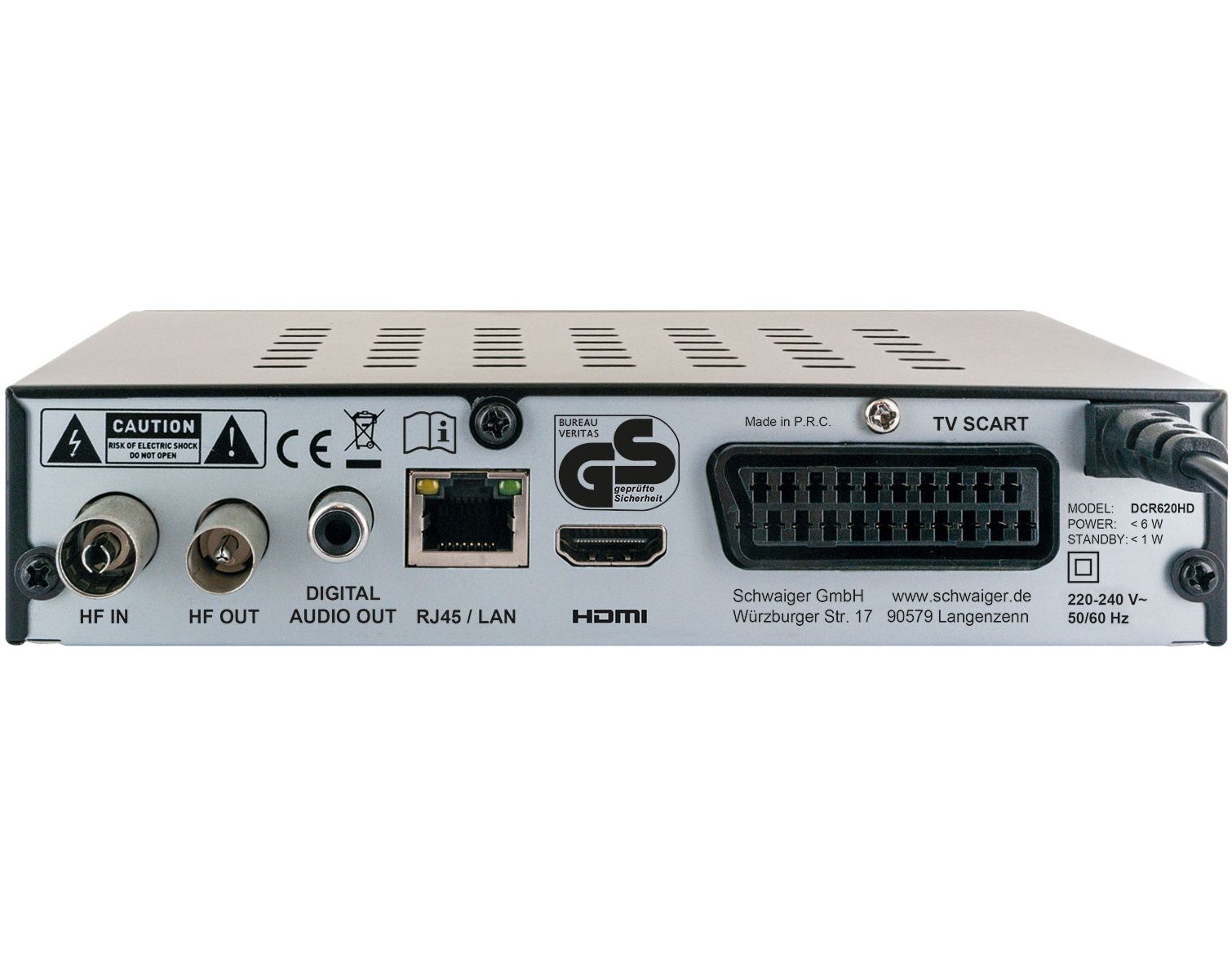 Schwaiger Full HD Kabelreceiver Free to Air