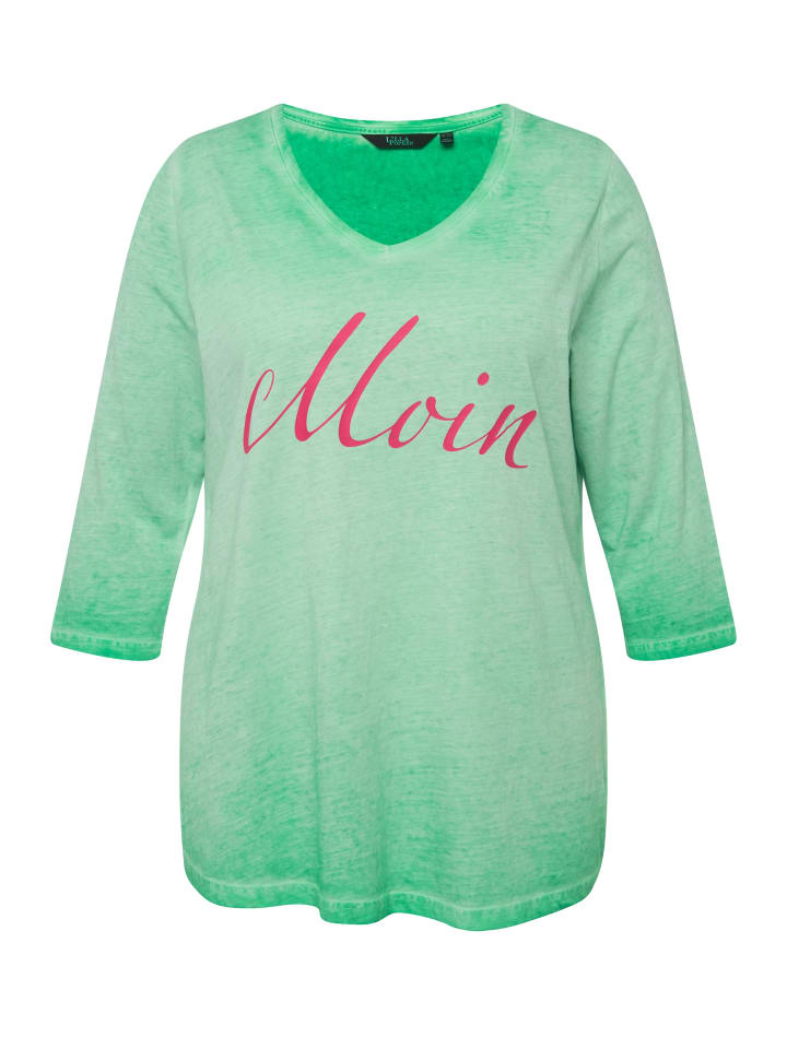Ulla Popken Shirt in blaugrün günstig kaufen