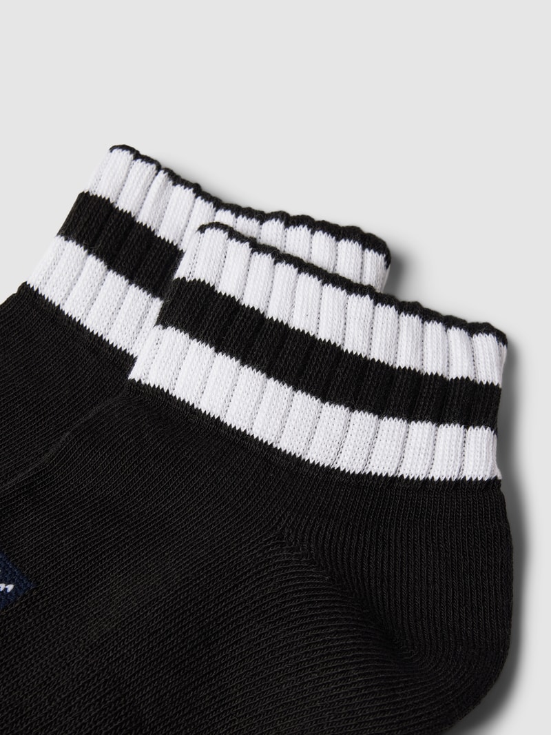 Socken mit Logo-Stitching Modell 'QUARTER' in schwarz