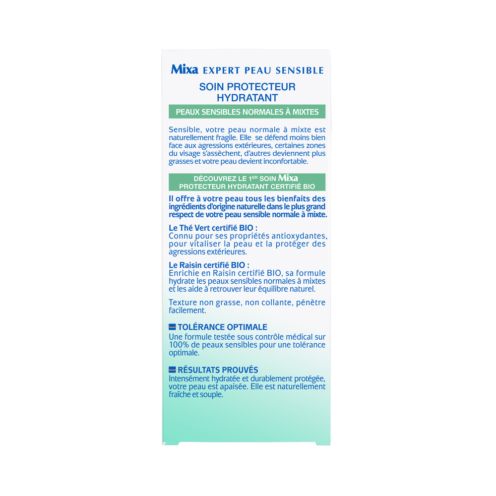 mixa Bio Soin Visage Protecteur Hydratant au thévert Bio