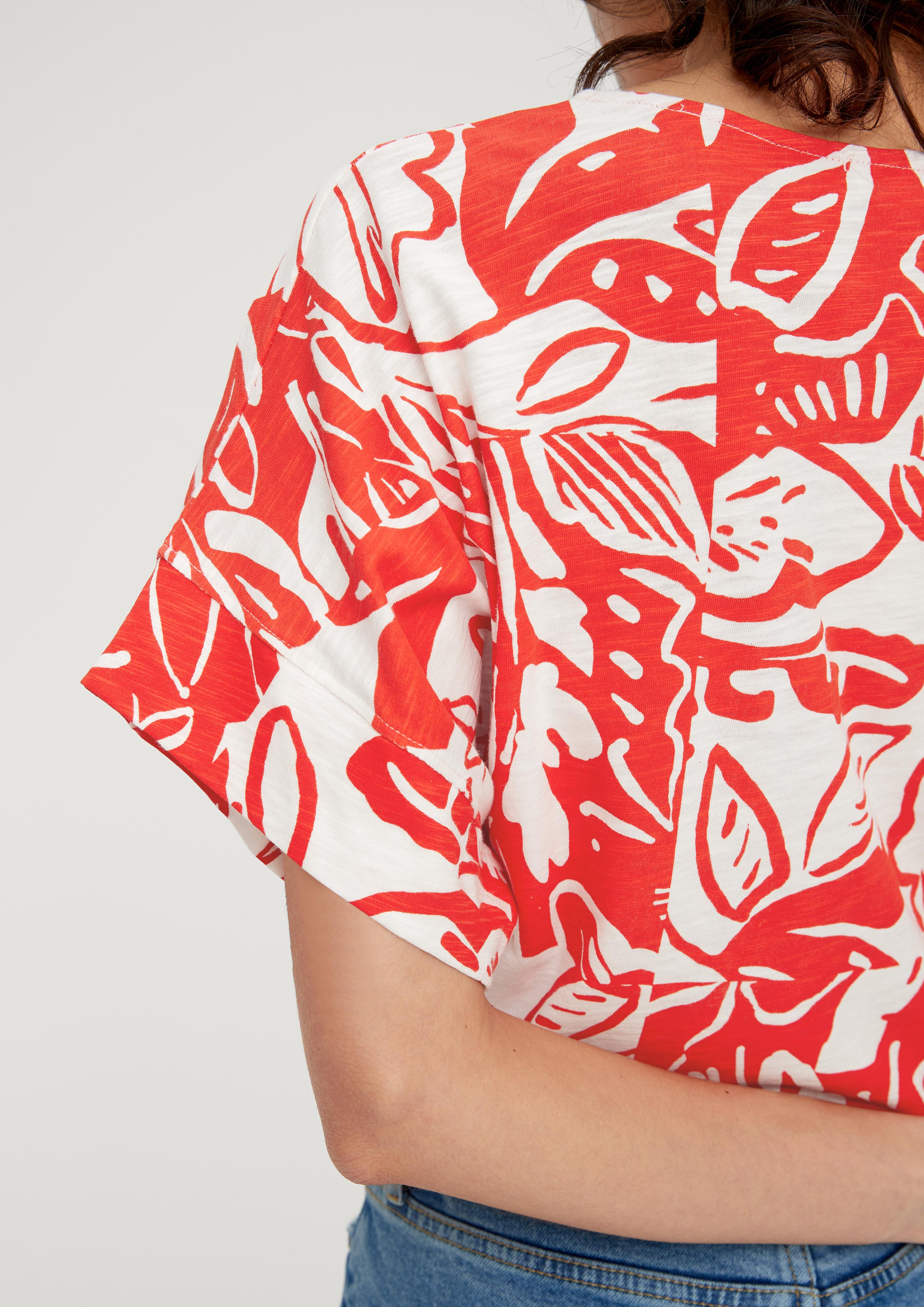 T-Shirt mit Flammgarnstruktur  2132293-25A0