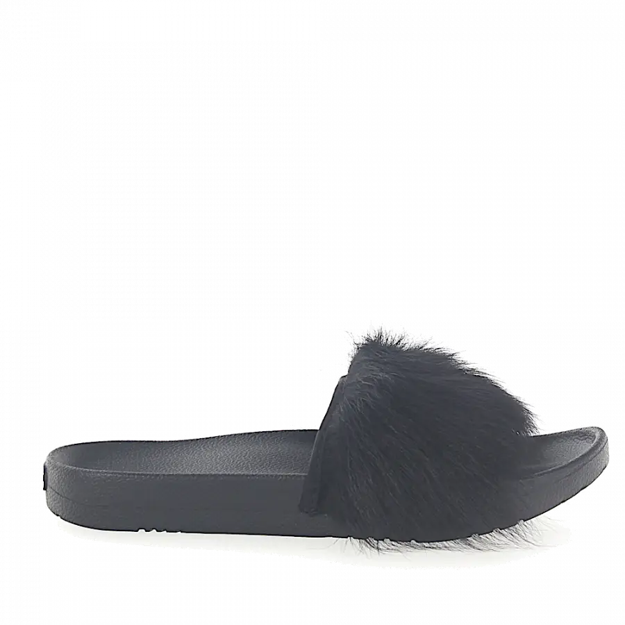 UGG - Sandalen Fellschaft schwarz - schwarz