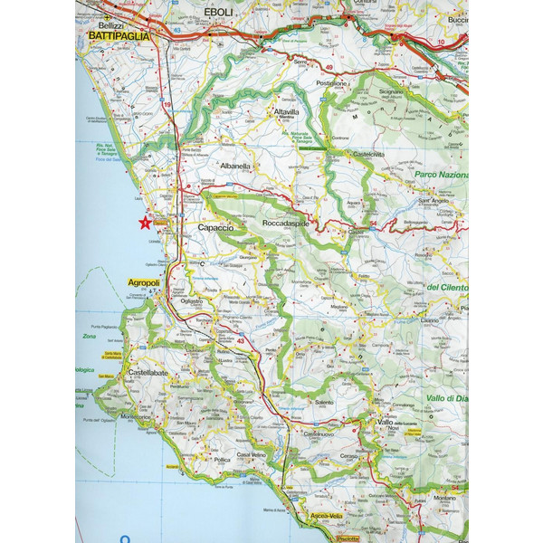 MARCO POLO Karte Italien 12. Kampanien, Basilicata 1:200 000 - Straßenkarte