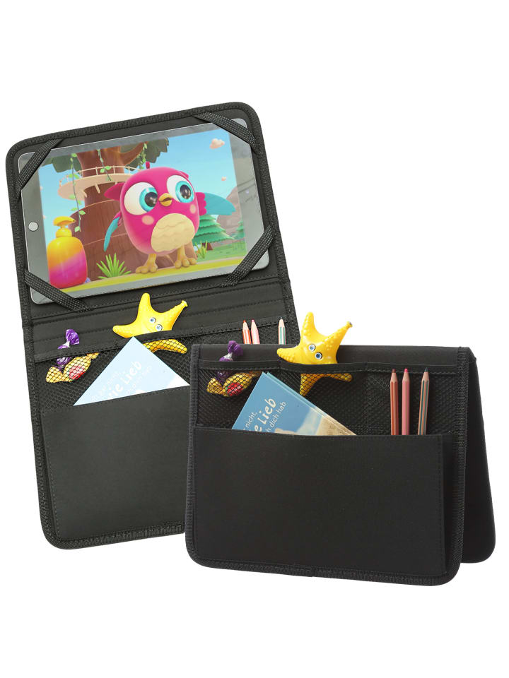GORANDO 2x Rückenlehnentasche für Auto Tablet Organizer für Auto Rücksitz in schwarz günstig kaufen onesize