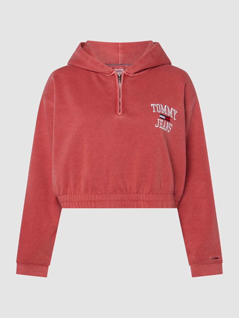 PLUS SIZE Hoodie mit Logo in kirschrot