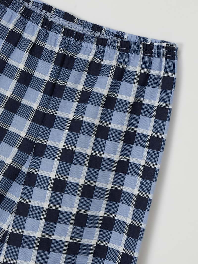 Pyjama mit Print in blau