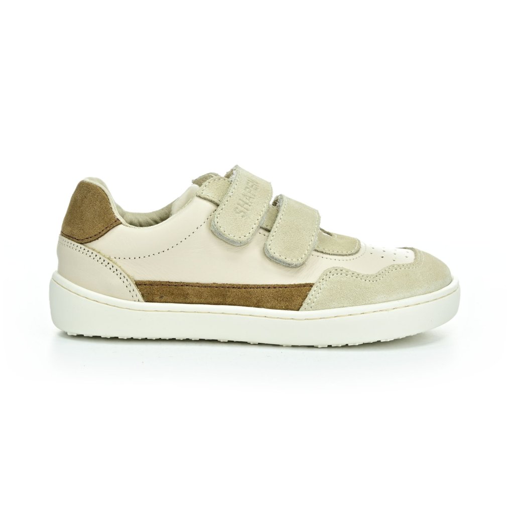 Shapen RE:WIND Mini Beige Leather Barfußsneakers