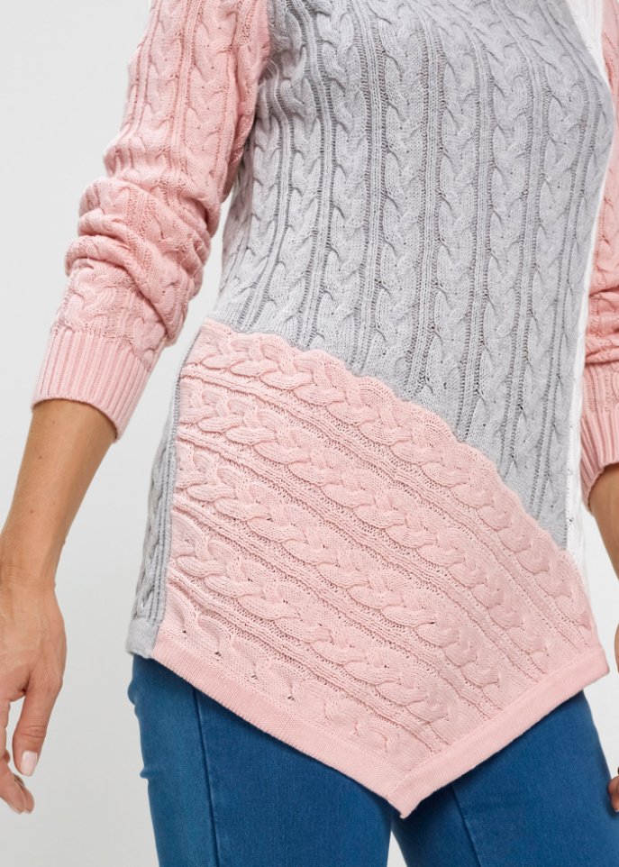 Pullover mit Zopfmuster