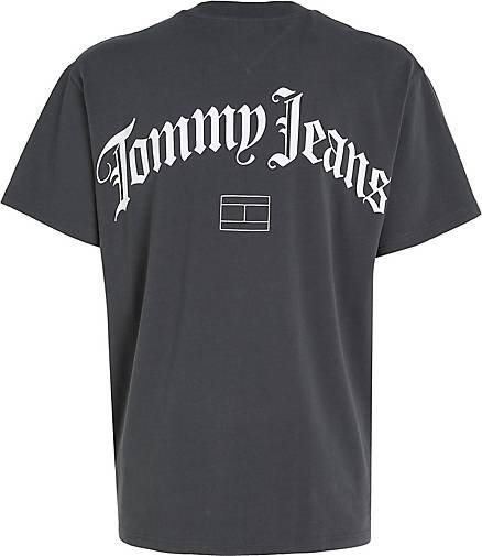 TOMMY-JEANS Herren T-Shirt TJM RLX GRUNGE ARCH BACK TEE
