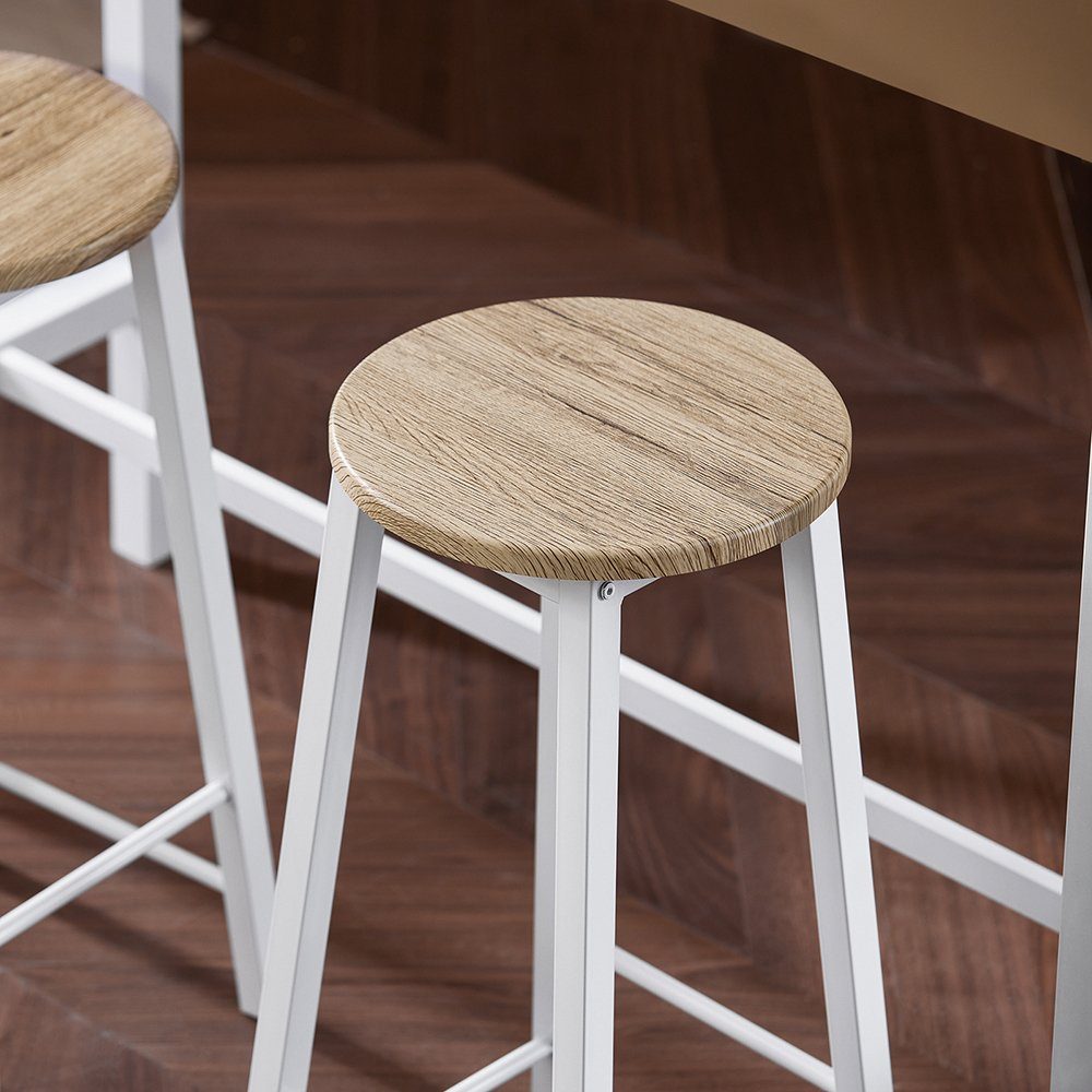 SoBuy Bartisch OGT22, 5-teilig Bartisch mit Stühlen Esstisch im Industrie-Design