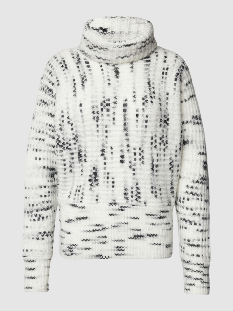 Strickpullover mit Rollkragen Modell 'Pirke' in offwhite
