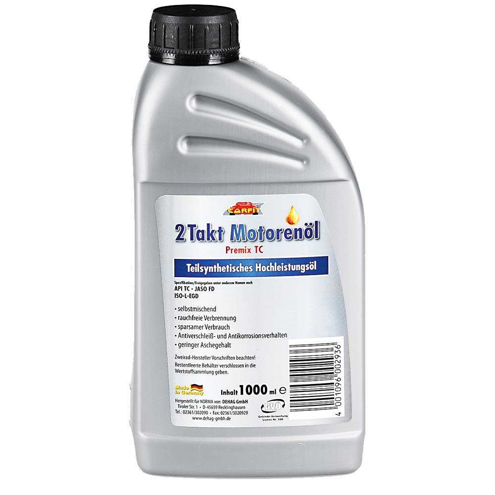 Carfit 2-Takt-Motorenöl, teilsynthetisch, 1 Liter