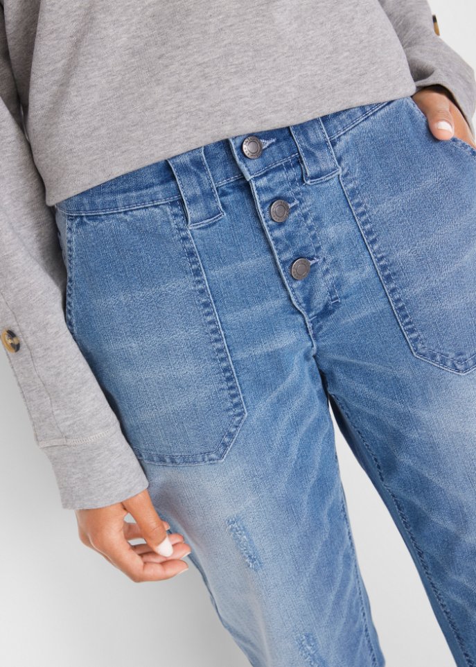 Komfort-Stretch-Boyfriend-Jeans