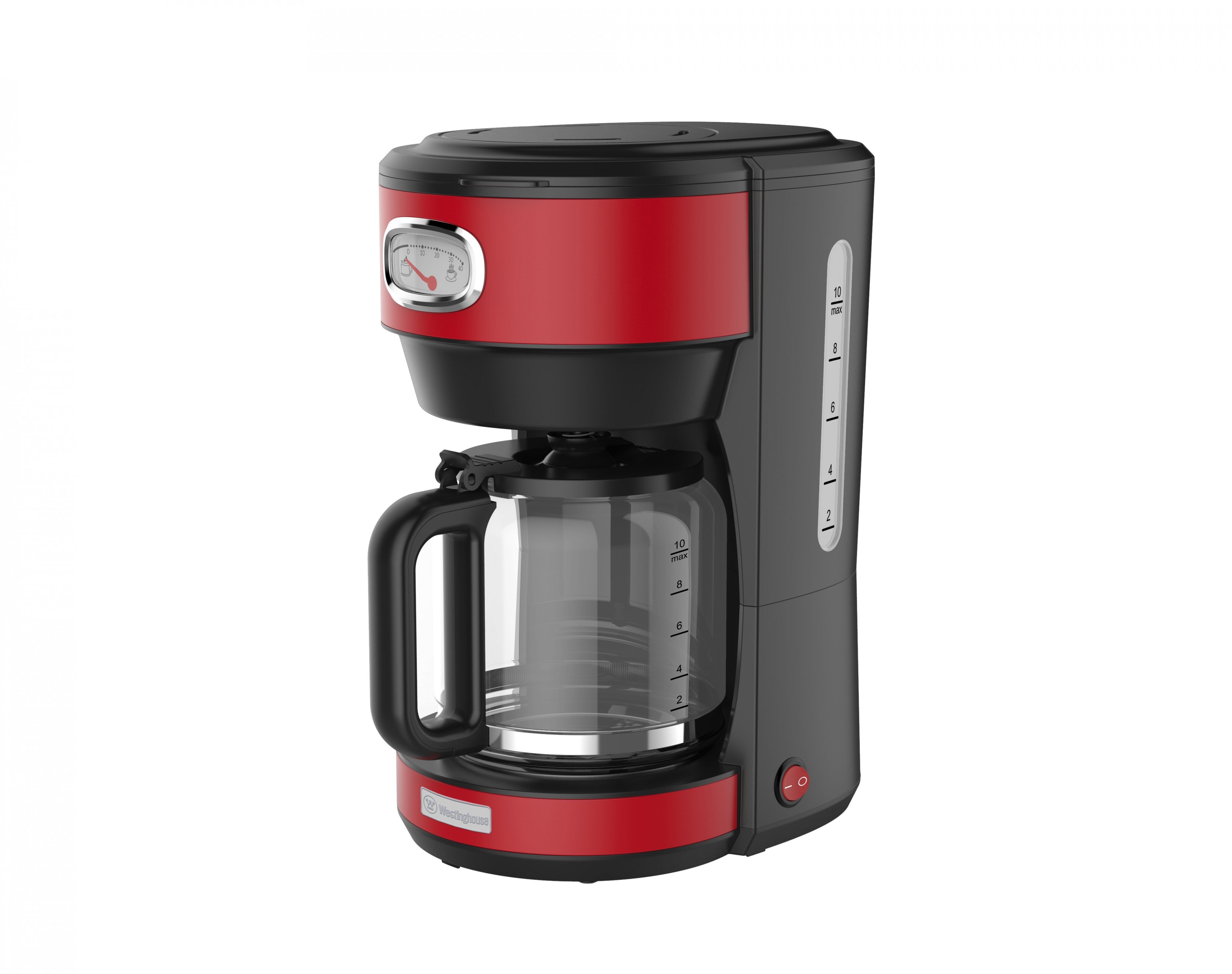 Westinghouse Filterkaffeemaschine WKCMR621 Retro, 1.25l Kaffeekanne, Permanentfilter, 30 min Warmhaltefunktion, Tropfschutz
