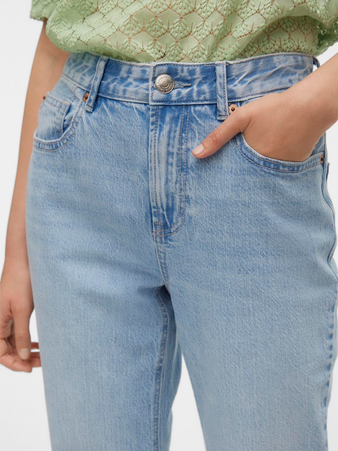 VMTESSA Hohe Taille Gerade geschnitten Jeans