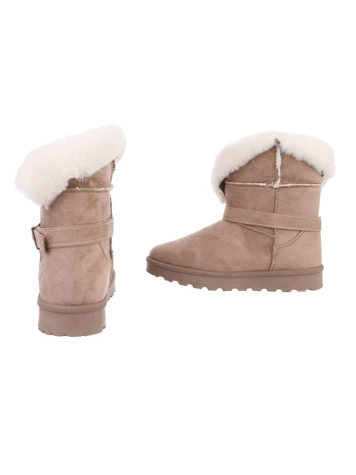 Ital-Design Stiefelette in Hellbraun günstig kaufen