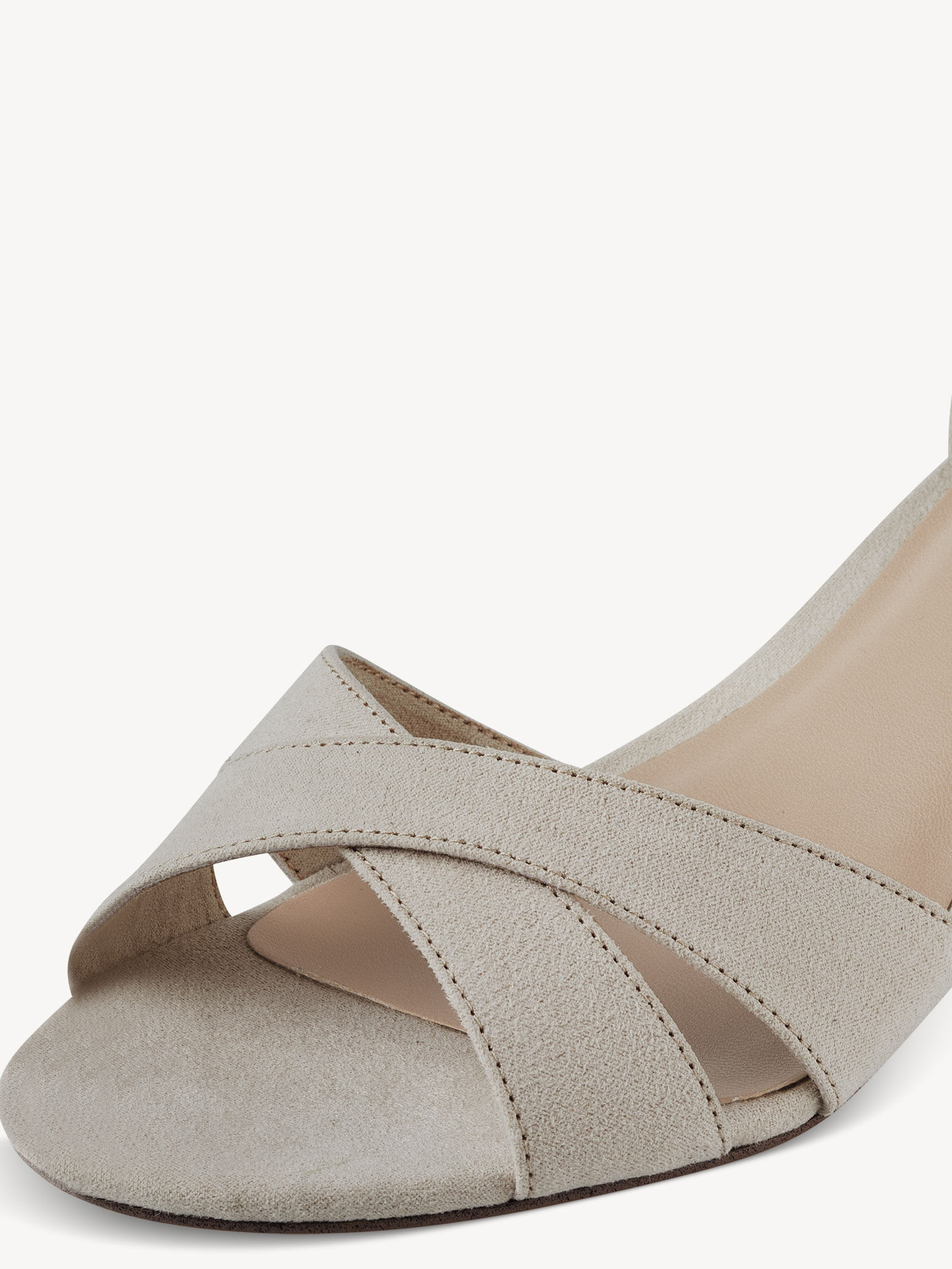 Sandale à talon - beige