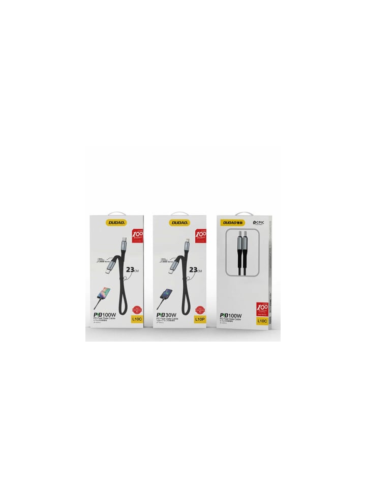 COFI 1453 Dudao L10C Kabel USB Typ C - USB Typ C PD100W 0,23 m schwarz in Schwarz günstig kaufen onesize