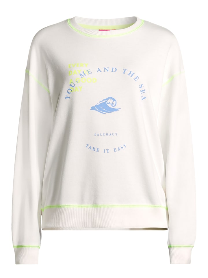 Salzhaut Sweatshirt LÖÖW in Offwhite günstig kaufen
