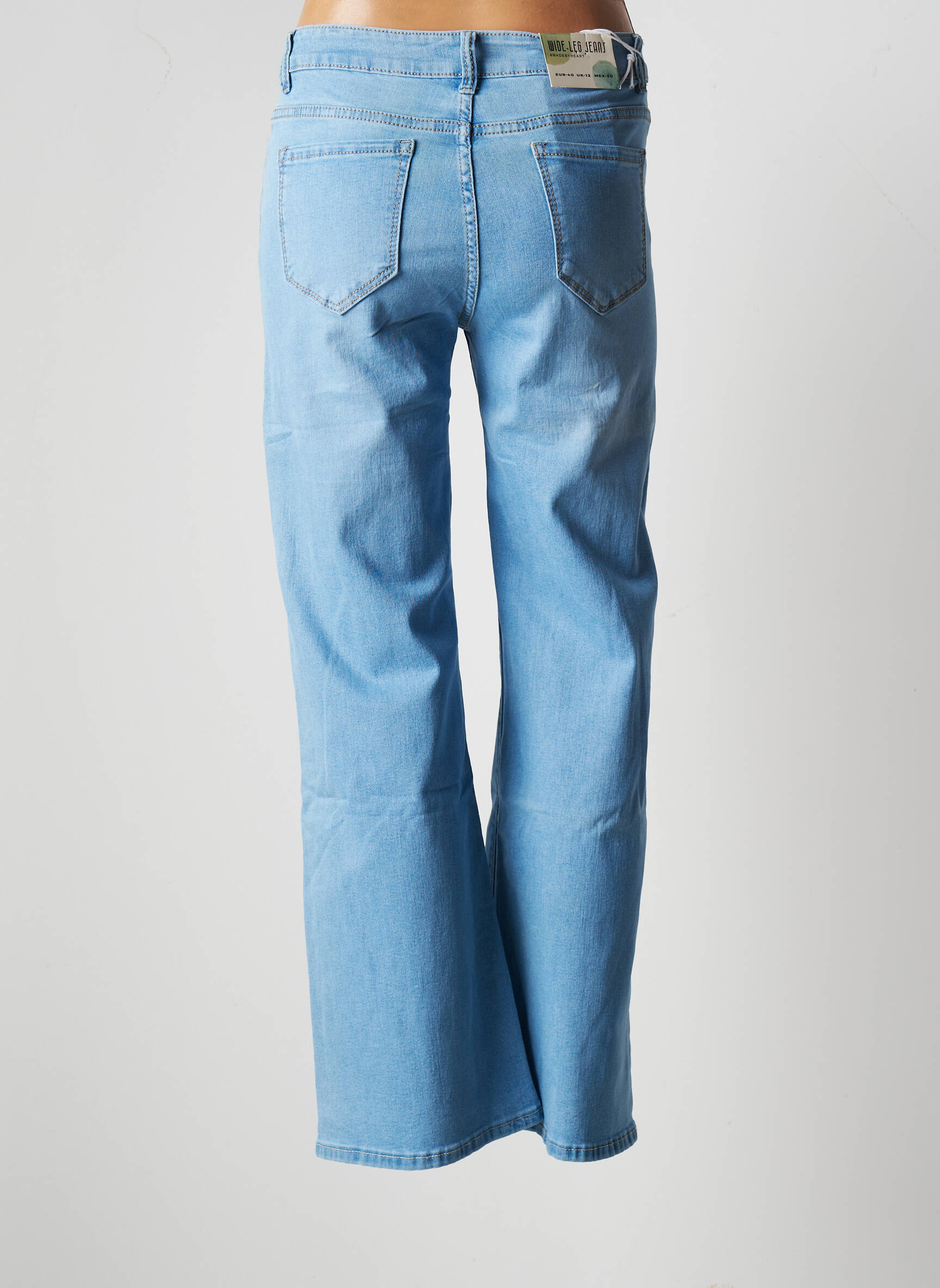 Ana Lucy Jeans Coupe Large Femme couleur bleu