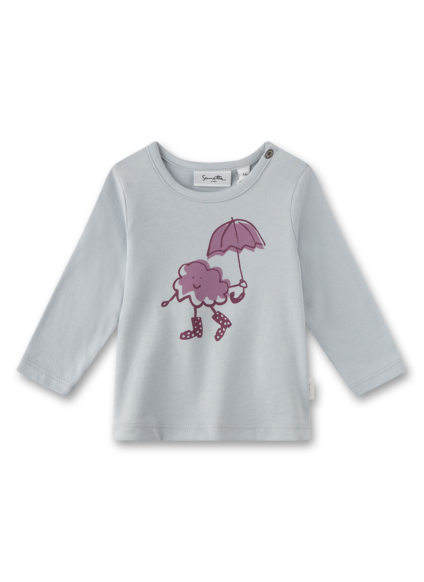Mädchen-Langarmshirt Blau